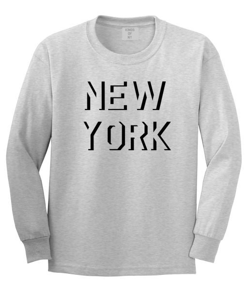 New York Shadow Logo Long Sleeve T-Shirt - Image 2