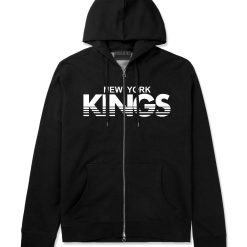 New York Kings Racing Style Zip Up Hoodie Hoody