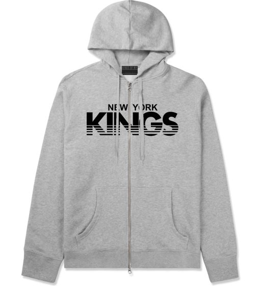 New York Kings Racing Style Zip Up Hoodie Hoody - Image 2