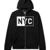NYC Rectangle New York City Zip Up Hoodie