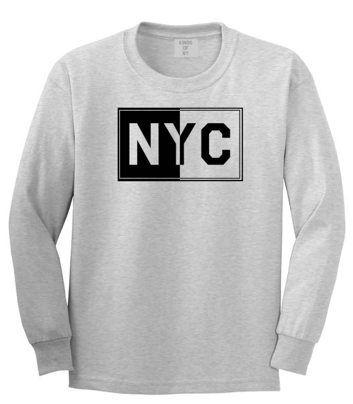 NYC Rectangle New York City Long Sleeve T-Shirt - Image 3