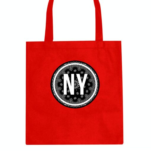 NY Bandana Print New York Tote Bag - Image 4