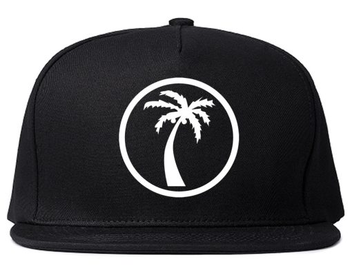 Palm Tree Chest Logo Snapback Hat Cap