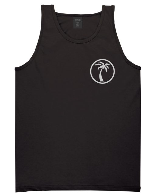 Palm Tree Chest Logo Tank Top