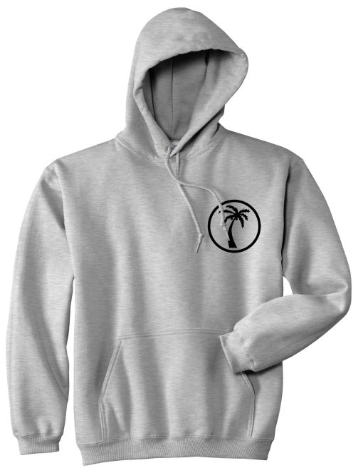 Palm Tree Chest Logo Pullover Hoodie Hoody - Image 3