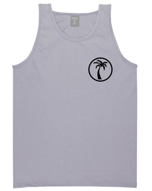 Palm Tree Chest Logo Tank Top - Image 3