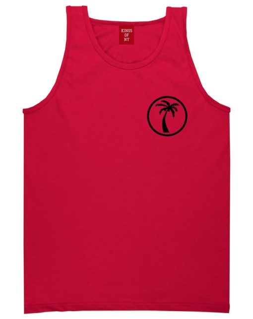 Palm Tree Chest Logo Tank Top - Image 4