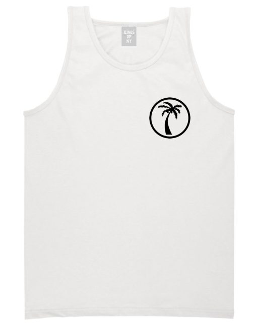 Palm Tree Chest Logo Tank Top - Image 2