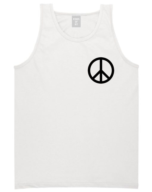 Peace Sign Symbol Meme Tank Top - Image 2