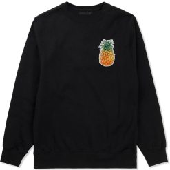 Pineapple Chest Logo Meme Crewneck Sweatshirt