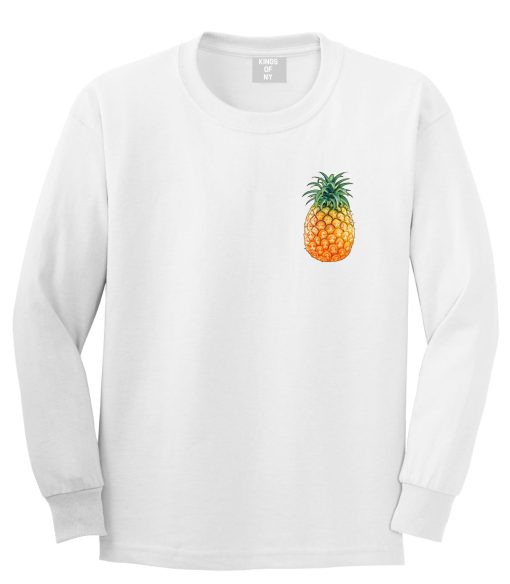 Pineapple Chest Logo Meme Long Sleeve T-Shirt - Image 2