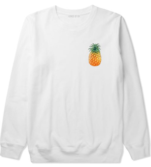 Pineapple Chest Logo Meme Crewneck Sweatshirt - Image 2