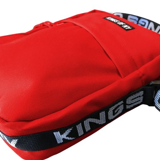 Red Logo Mens Small Crossbody Sling Bag - Image 3