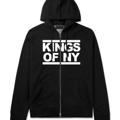Kings Of NY Run Logo Style Zip Up Hoodie