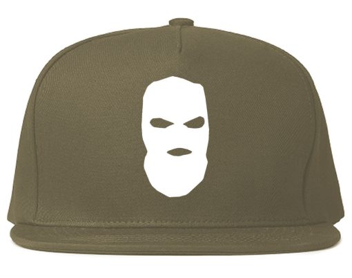 Ski Mask Way Robber Chest Logo Snapback Hat - Image 3