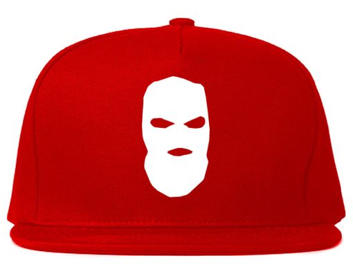 Ski Mask Way Robber Chest Logo Snapback Hat - Image 4