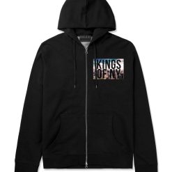 New York Skyline Zip Up Hoodie Hoody