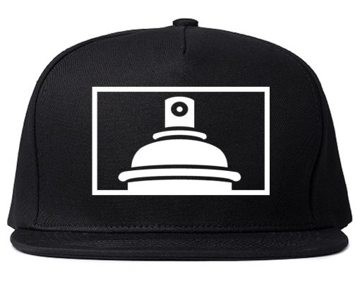 Spraycan Rectangle Logo Graffiti Snapback Hat - Image 4
