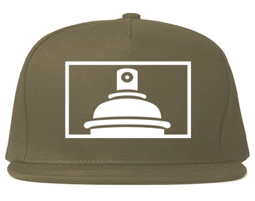 Spraycan Rectangle Logo Graffiti Snapback Hat - Image 2