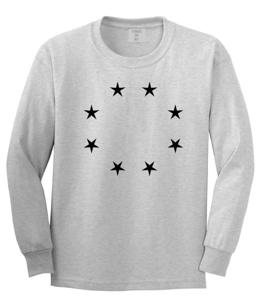 Stars Circle Goth Ghetto Long Sleeve T-Shirt - Image 2