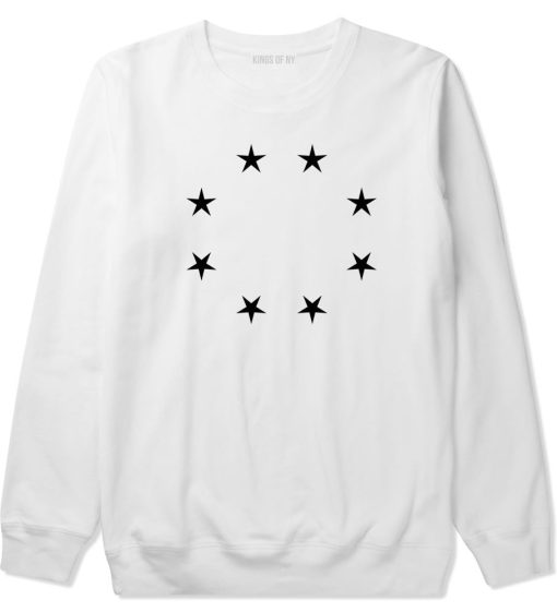 Stars Circle Goth Ghetto Crewneck Sweatshirt - Image 3