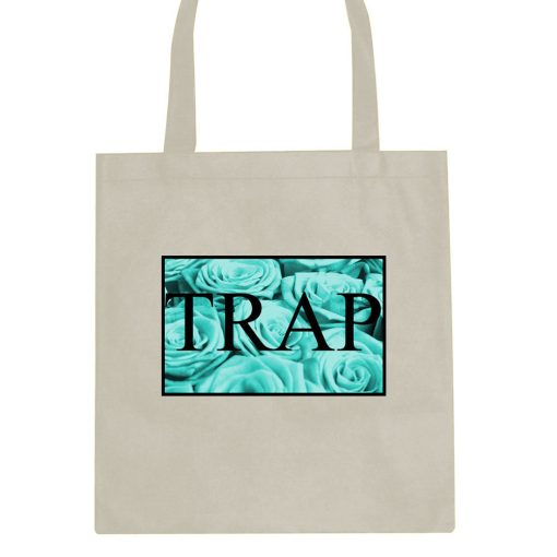 Trap Floral Pattern Tote Bag - Image 3