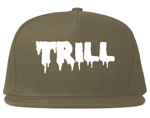 Trill Blood Drip Font Snapback Hat - Image 3