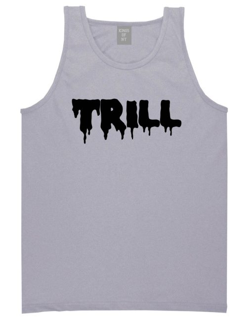Trill Blood Drip Font Tank Top - Image 2