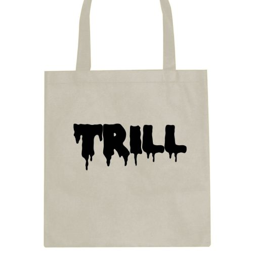 Trill Blood Drip Font Tote Bag - Image 3