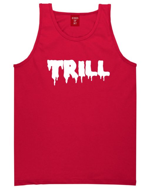 Trill Blood Drip Font Tank Top - Image 3