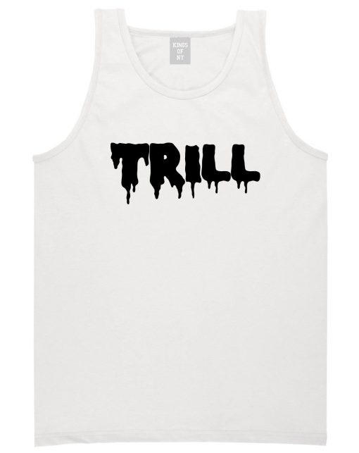 Trill Blood Drip Font Tank Top - Image 4