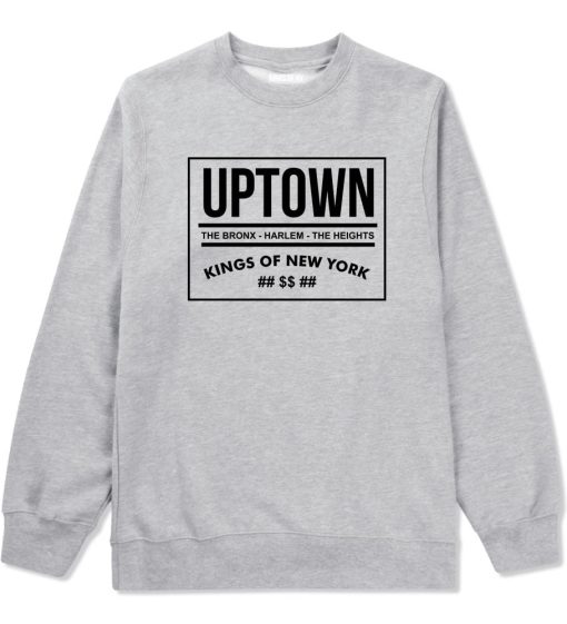 Uptown Bronx Harlem Washington Heights Crewneck Sweatshirt - Image 2