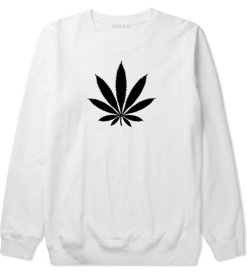 Weed Leaf Marijuana Crewneck Sweatshirt - Image 3