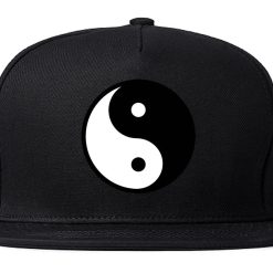 Yin and Yang Chest Graphic Snapback Hat Cap