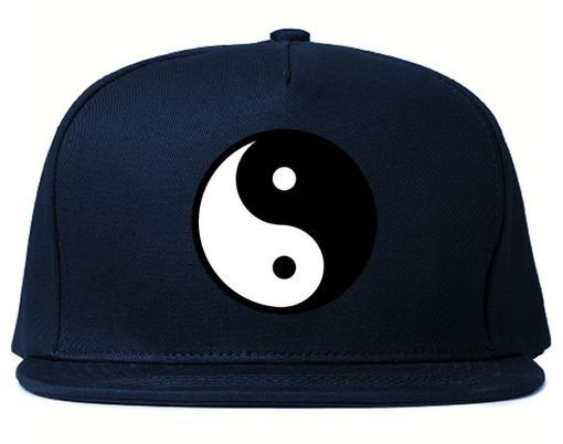 Yin and Yang Chest Graphic Snapback Hat Cap - Image 2