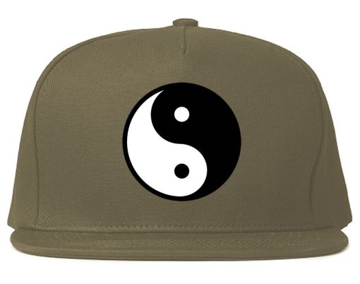 Yin and Yang Chest Graphic Snapback Hat Cap - Image 3