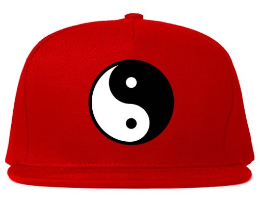 Yin and Yang Chest Graphic Snapback Hat Cap - Image 4